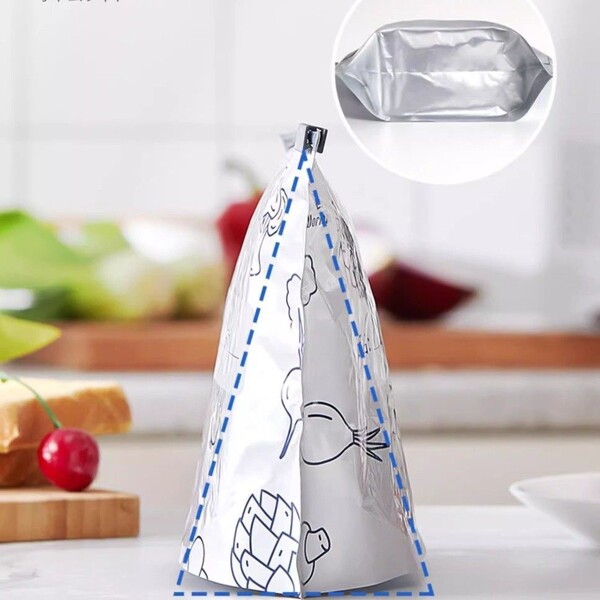 aluminum titanium foil fresh keeping freezer bags 5 pieces combo(made in china) aluminum titanium foil fresh keeping freezer bags 5 pieces combo(made in china)